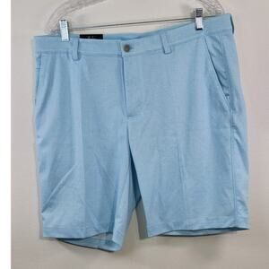 Greg Norman Performance Shorts Mens Size 36 Light Blue Stretch Casual Summer NWT
